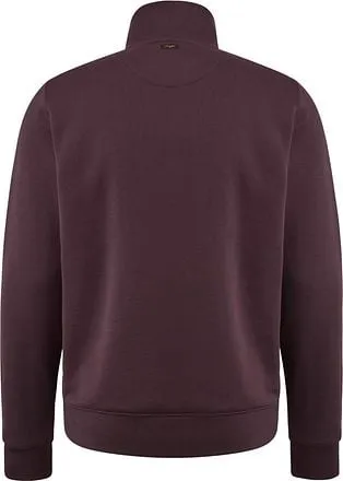 PME Legend Pull zippé à demi-bouton Bordeaux PSW2310462-82