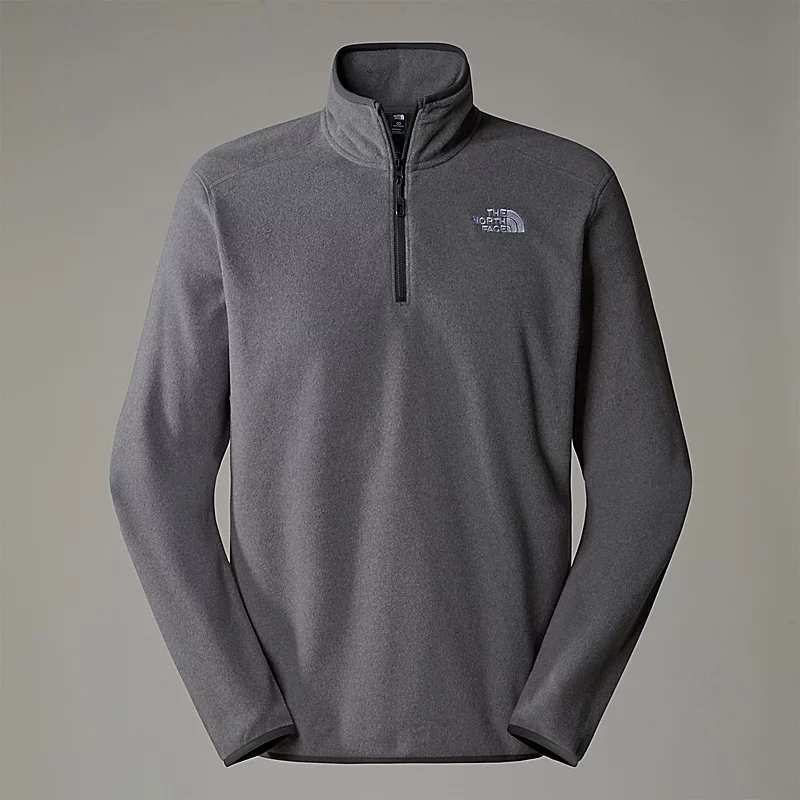 polaire the north face M 100 GLACIER 1/4 ZIP - EU GLACIER TNF Medium Grey Heather