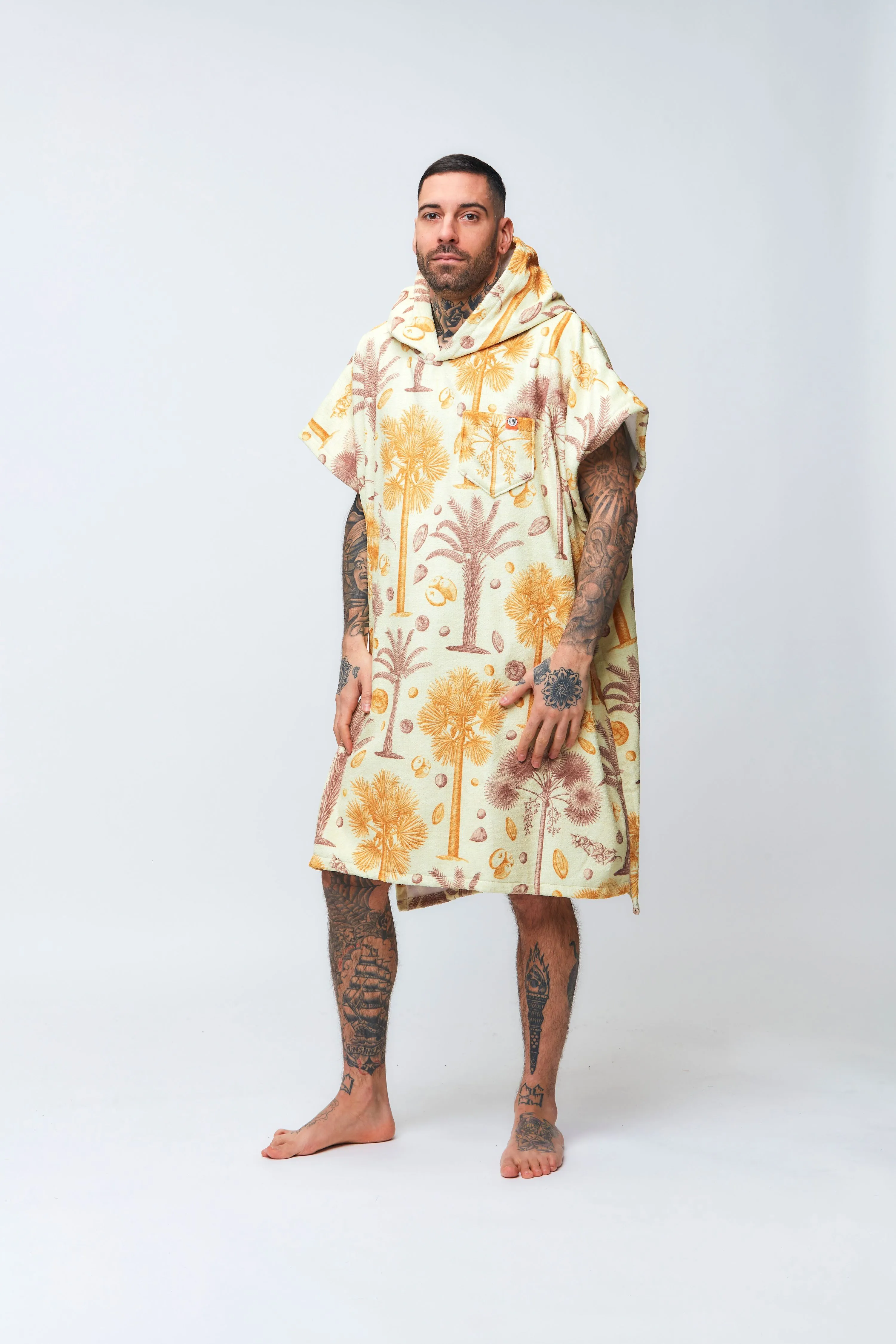 Poncho Botanical - Linen