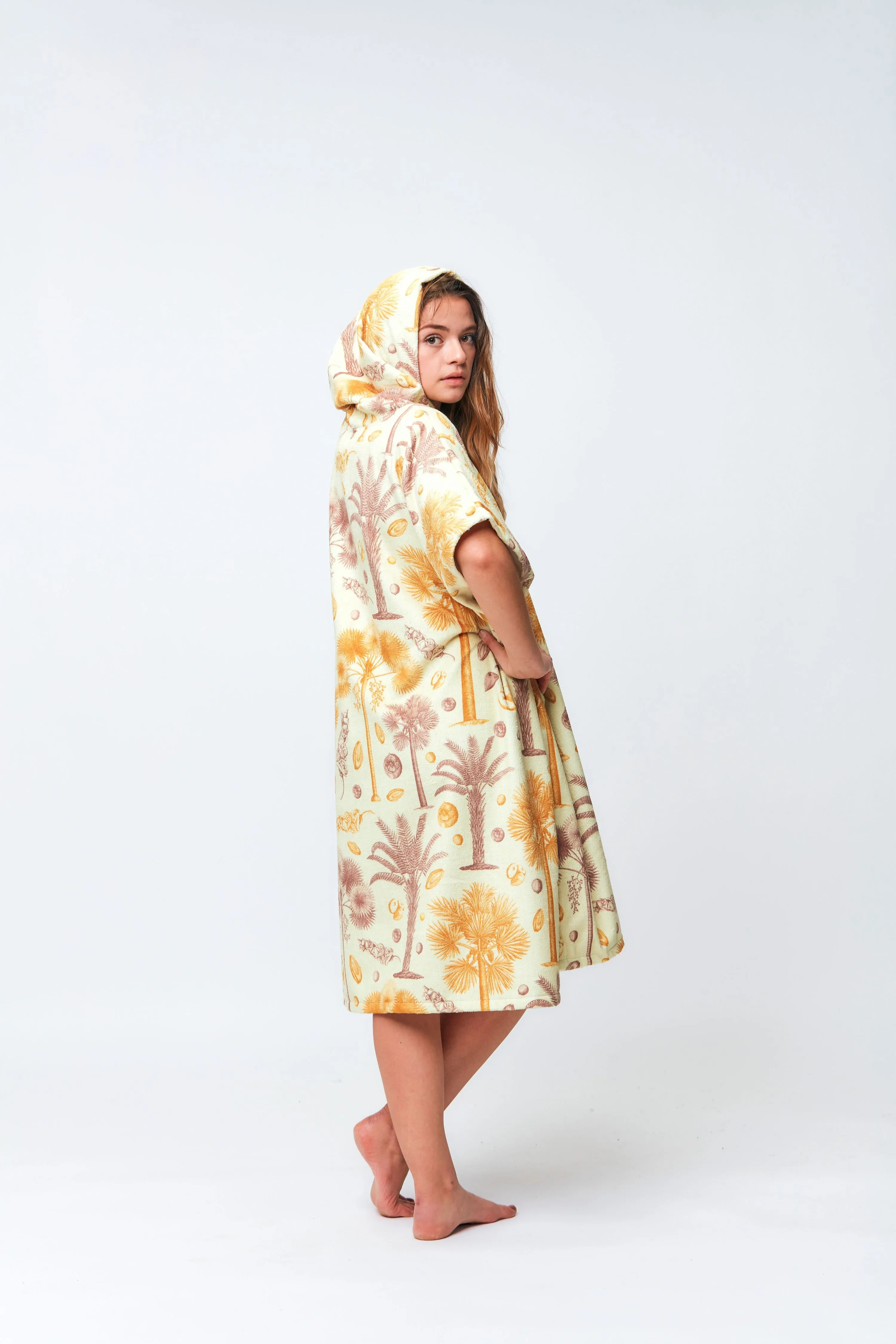 Poncho Botanical - Linen