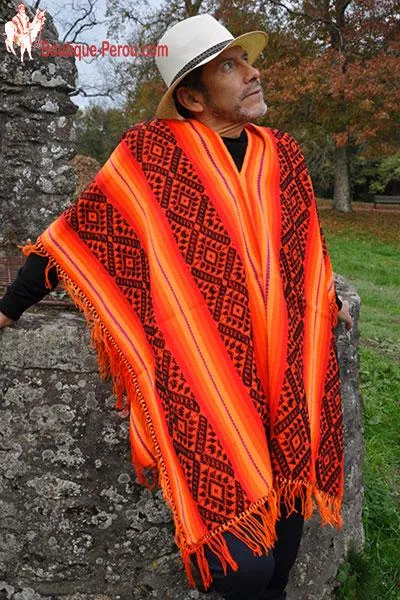 Poncho Cordillera des Andes