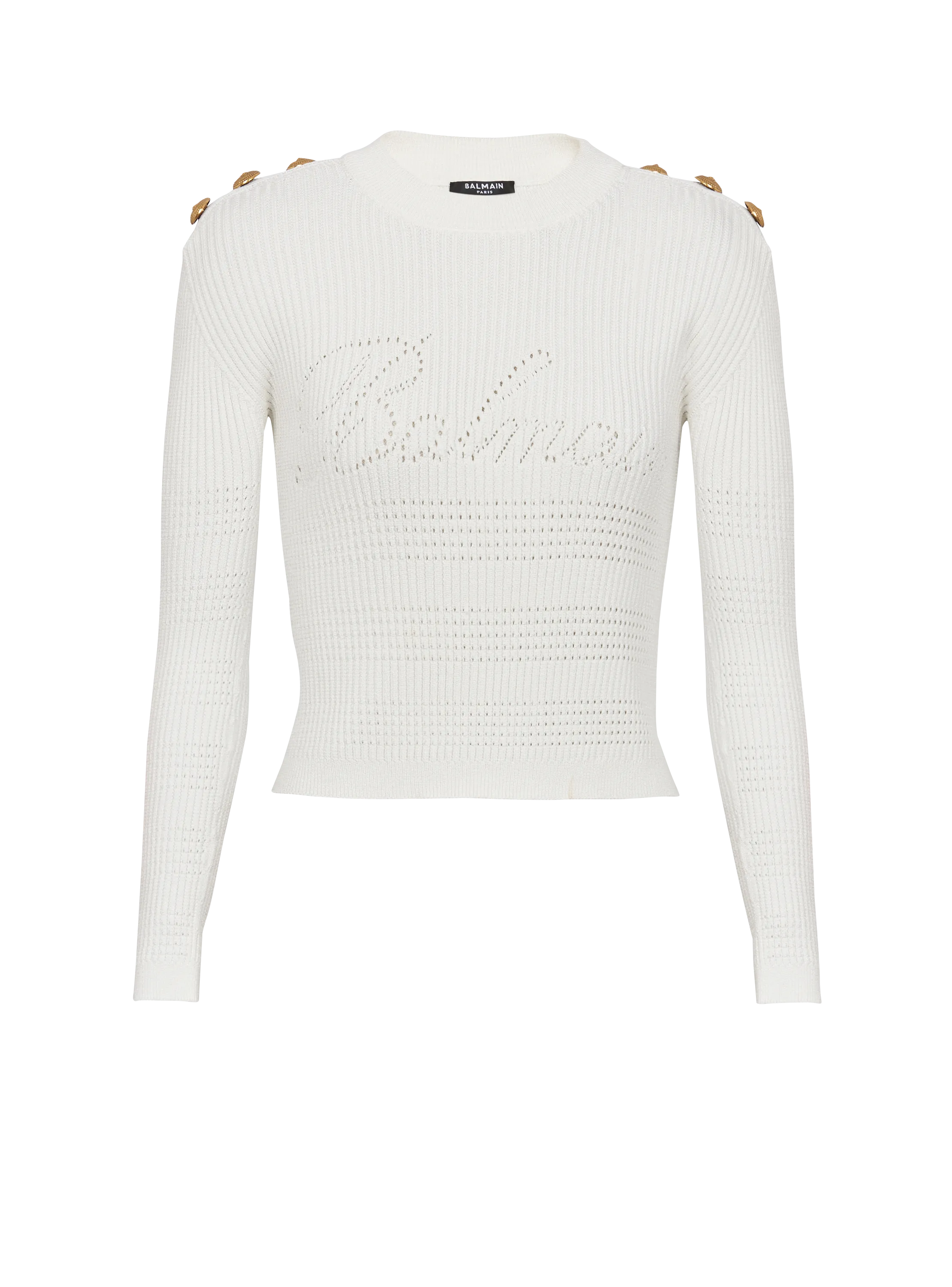 Pull Balmain Signature en maille