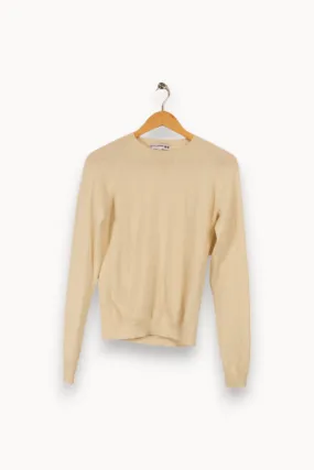 Pull beige/blanc - Taille S/36