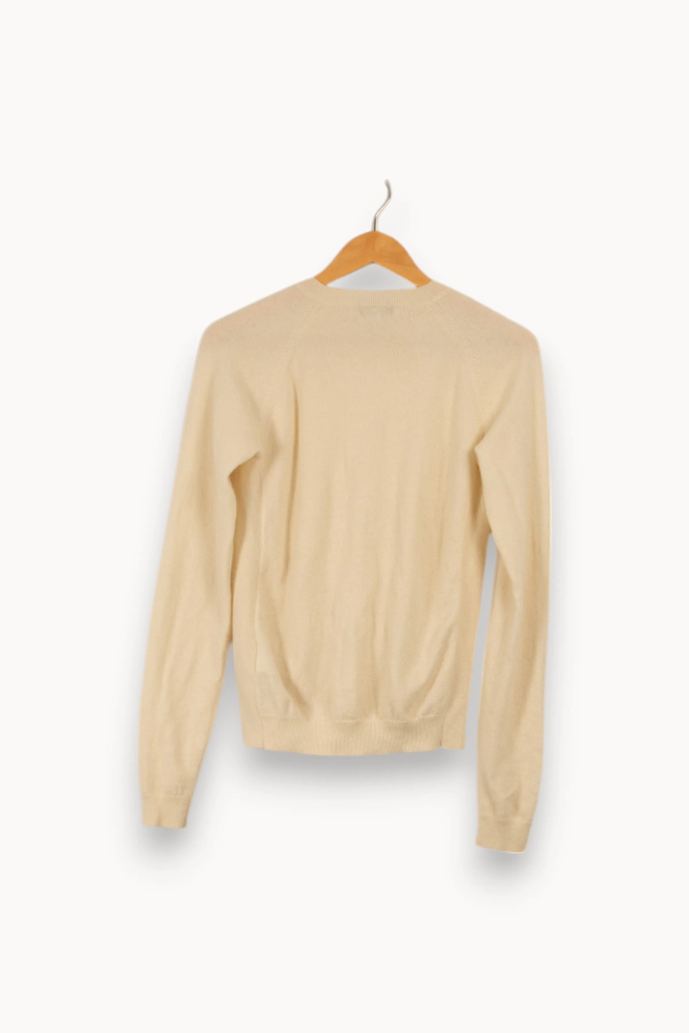 Pull beige/blanc - Taille S/36