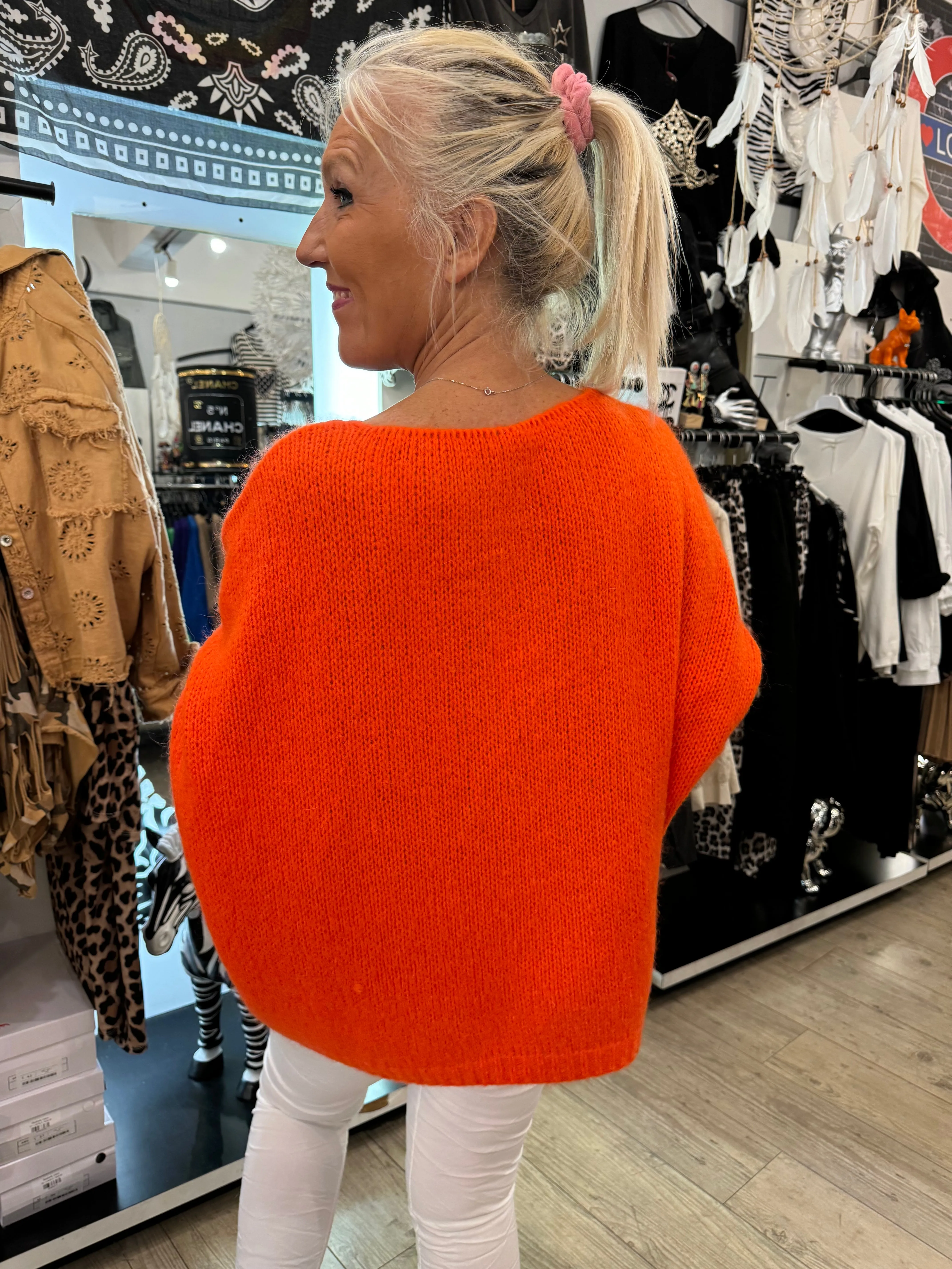 Pull chouchou orange