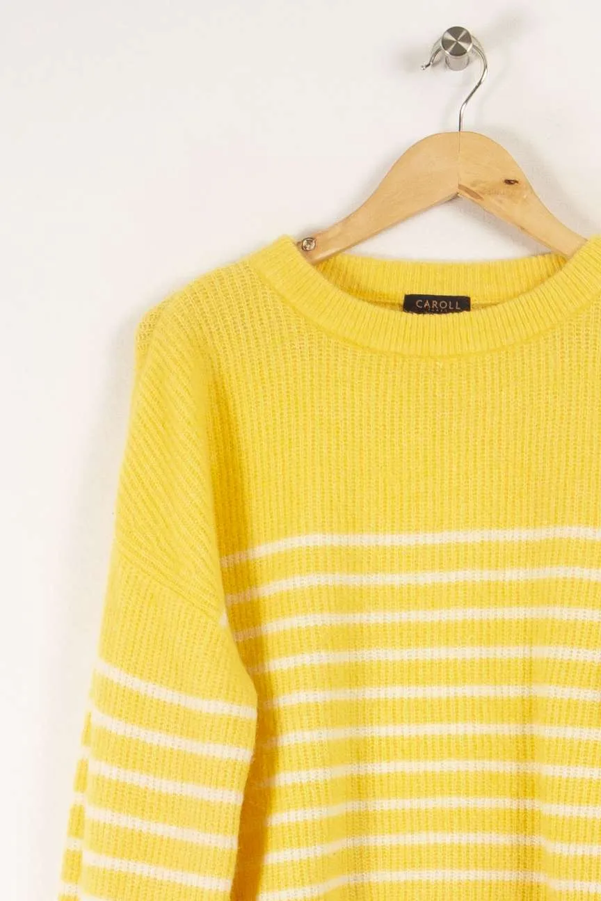 Pull en maille jaune - Taille M/38