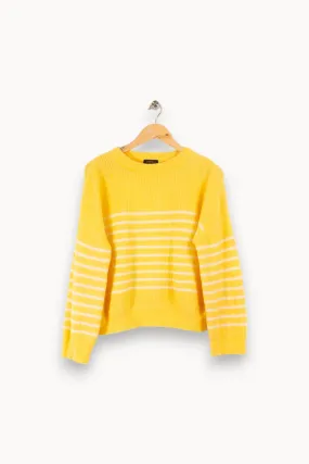 Pull en maille jaune - Taille M/38