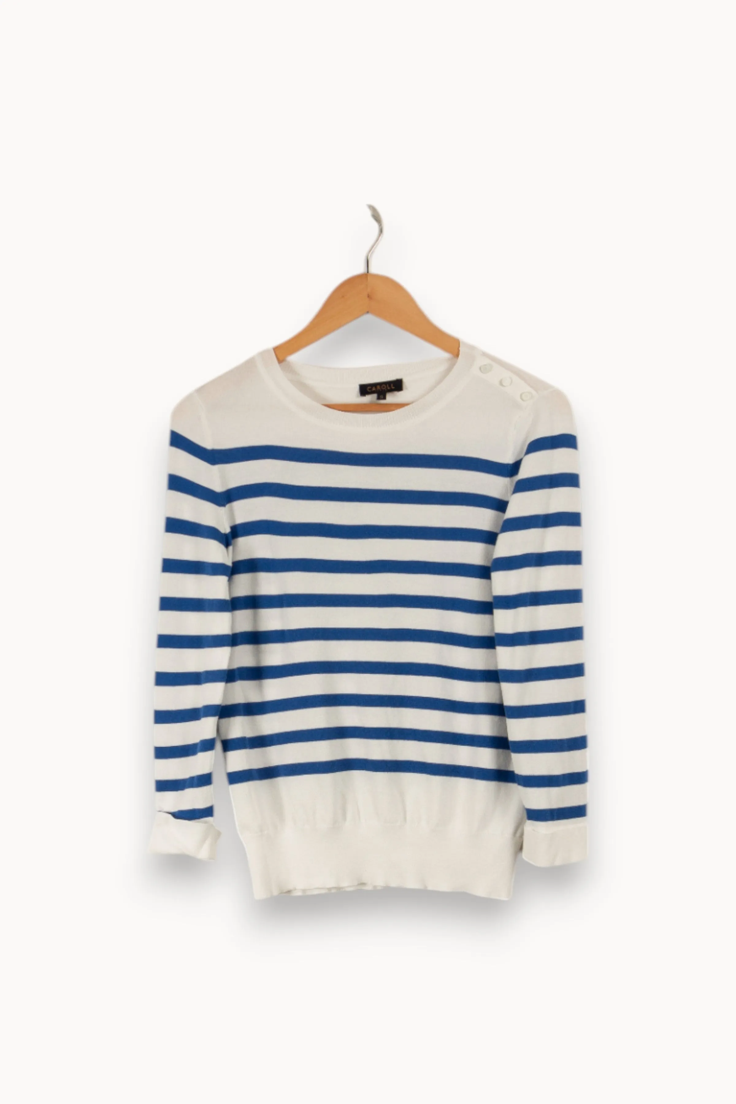 Pull marinière blanc et bleu - Taille S/36