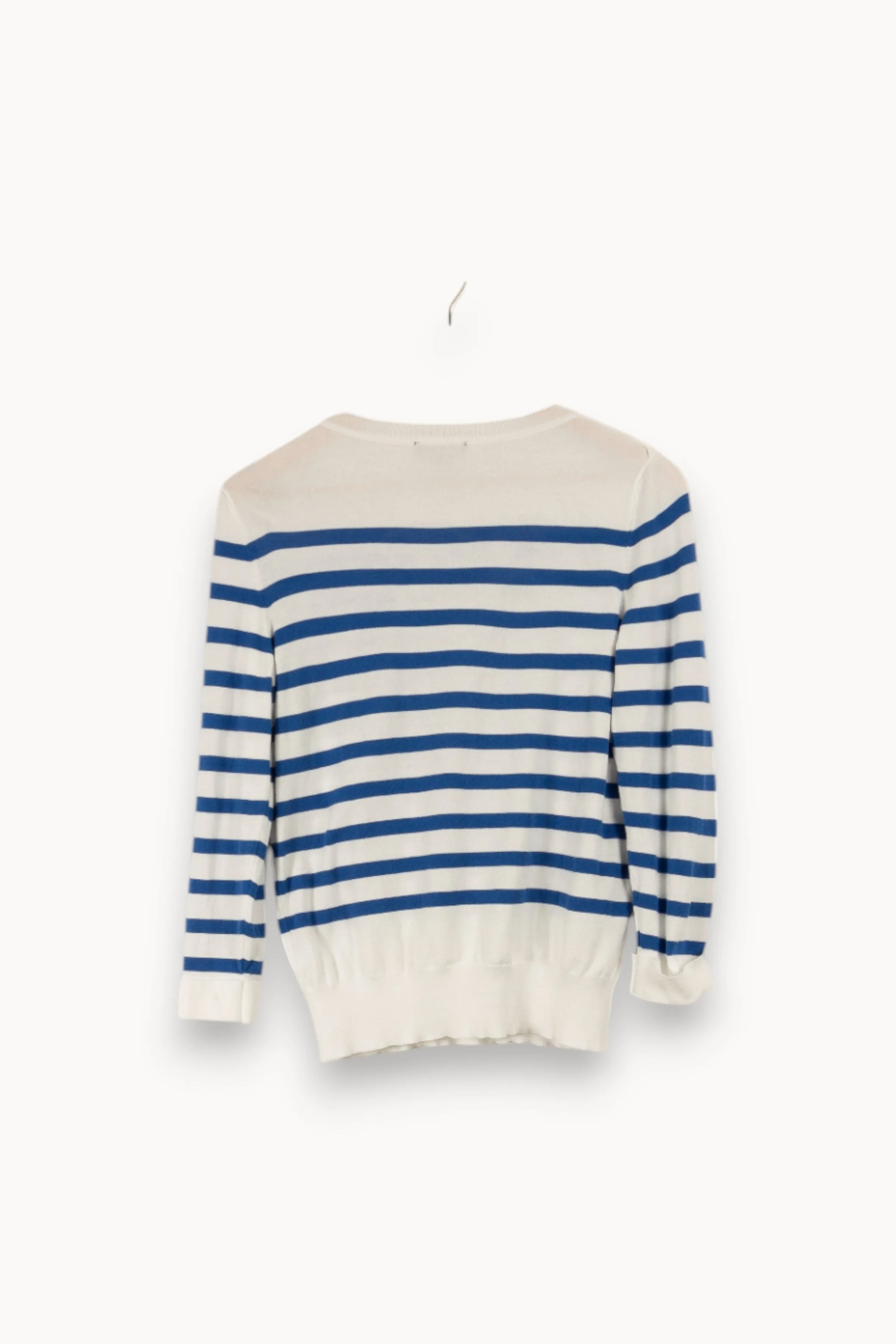 Pull marinière blanc et bleu - Taille S/36