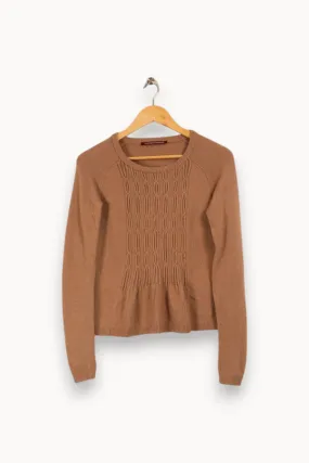 Pull marron - Taille XS/34