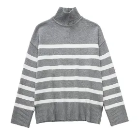 Pull vintage gris