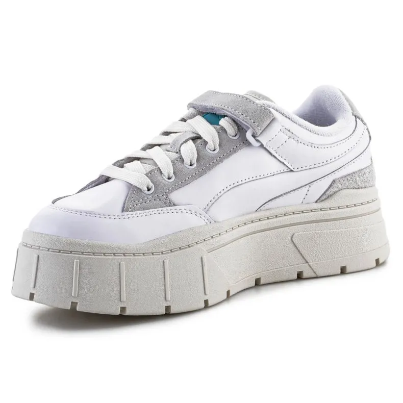 Puma Mayze Stack rembourré W chaussures 387225-01 blanche