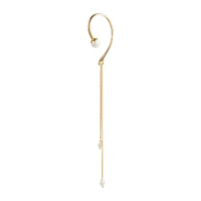 Rachel Entwistle Amphi Pearl Ear Cuff Gold - Trouva