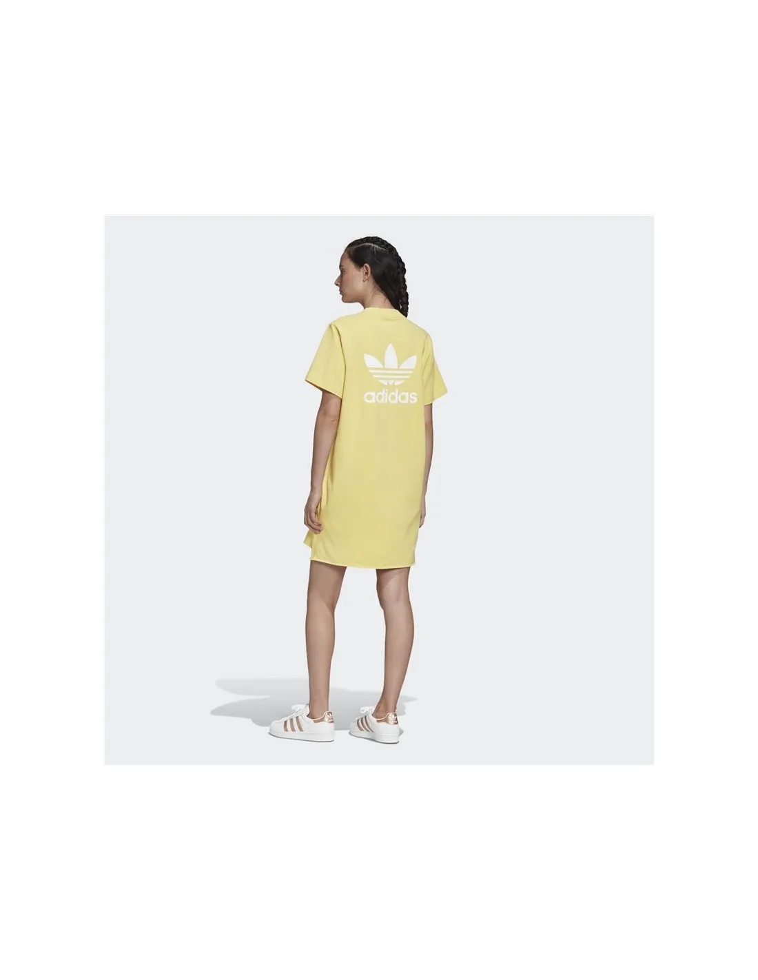 Robe adidas Trefoil jaune Femmes