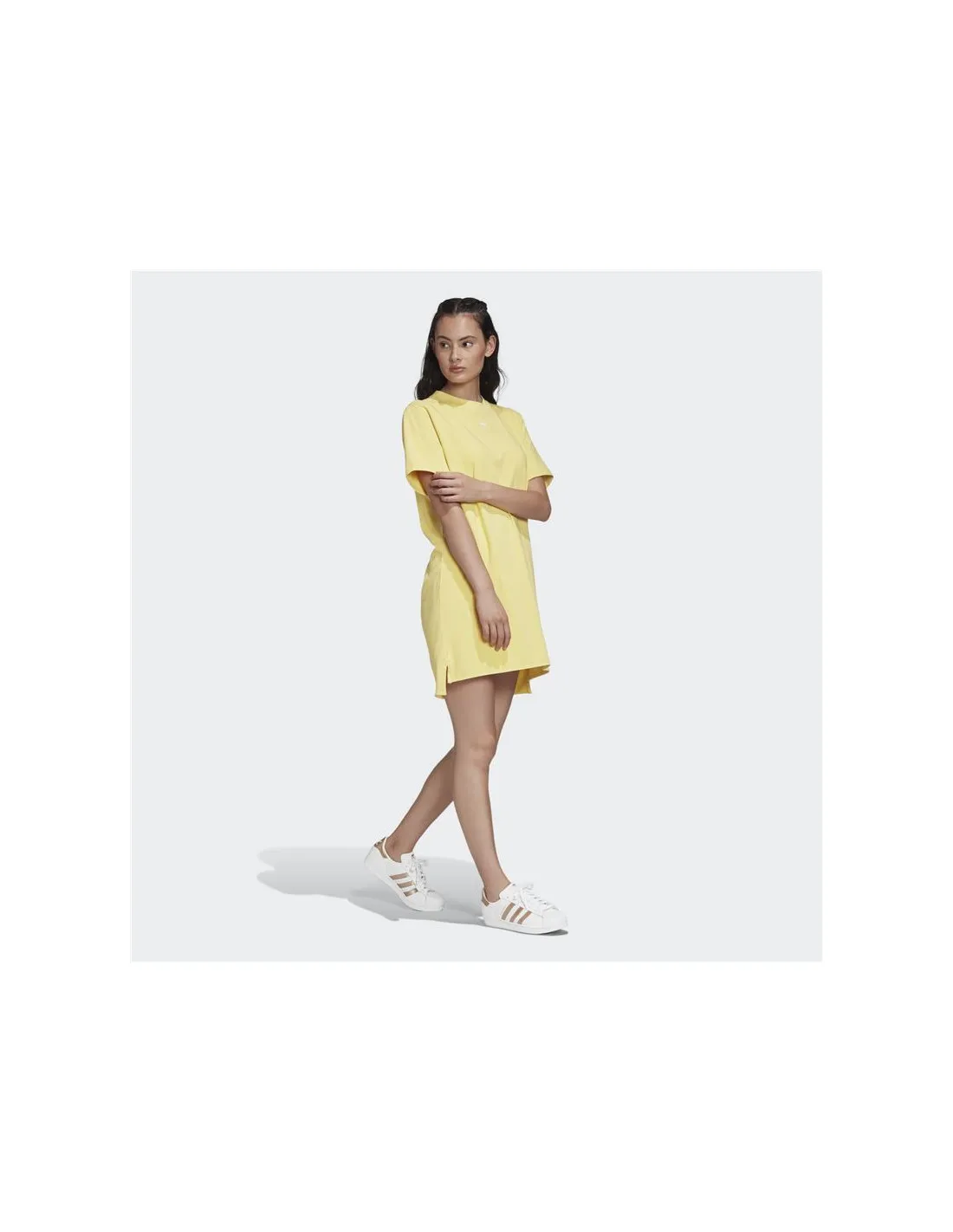 Robe adidas Trefoil jaune Femmes