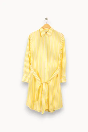 Robe-chemise jaune rayée - Taille S/36