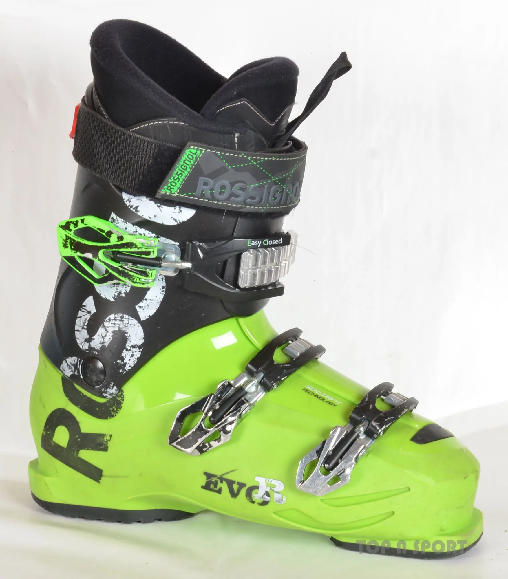 Rossignol EVO R blk/green - chaussures de ski d'occasion