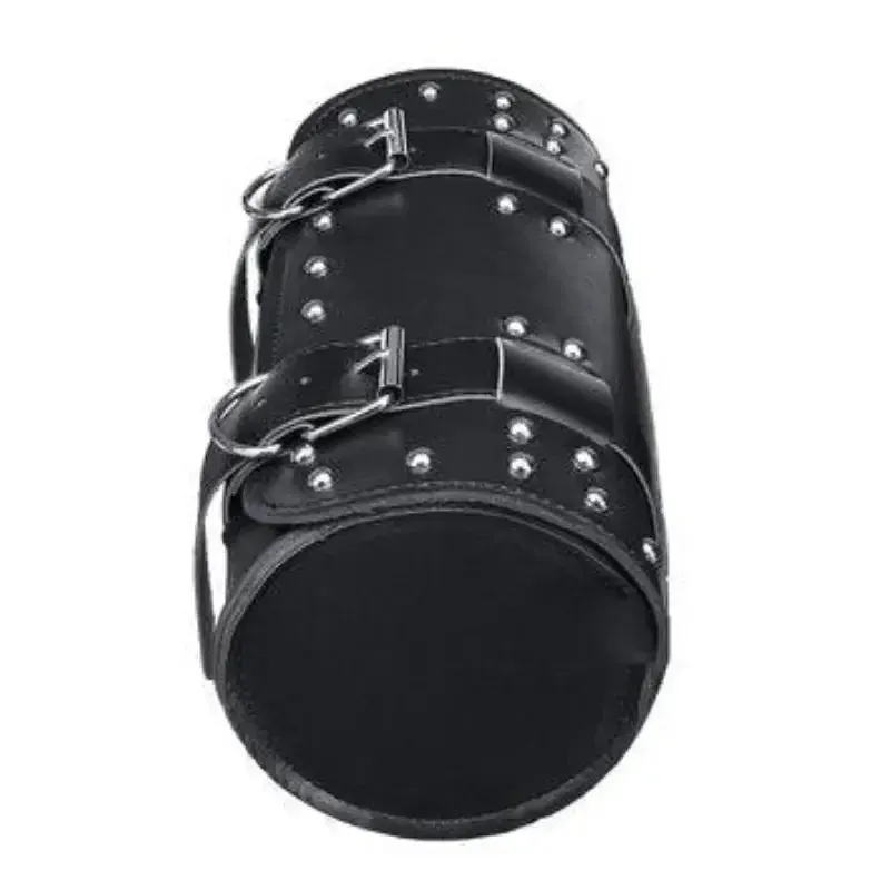 Sacoche cuir moto - Roll Barrel NOIR