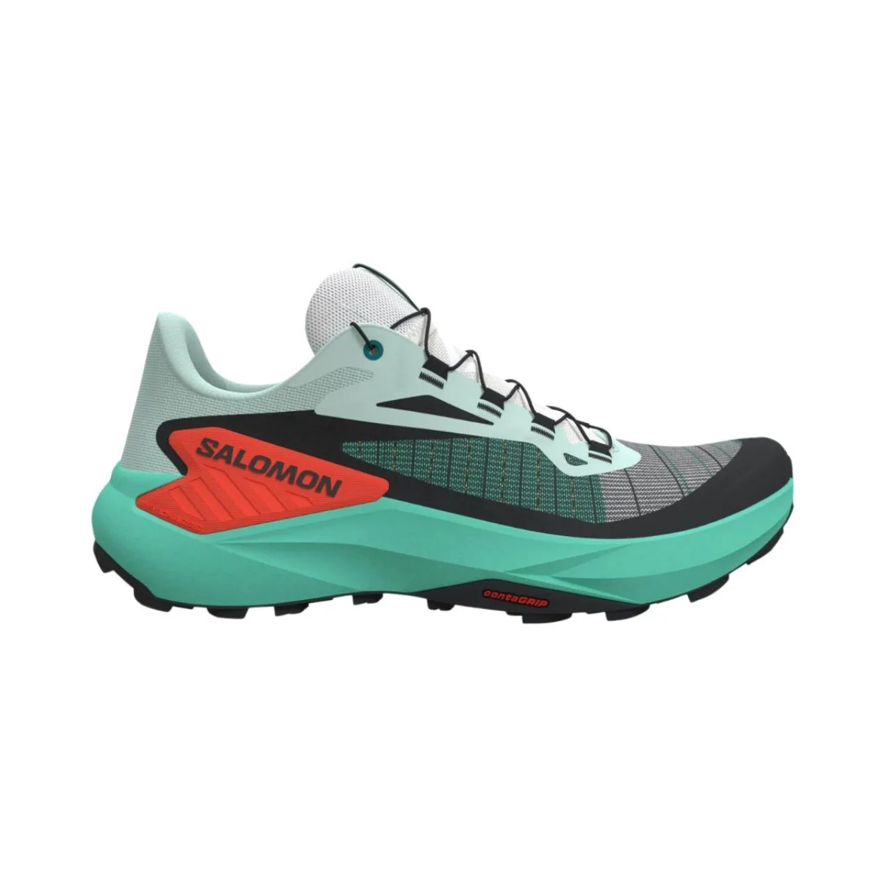 SALOMON GENESIS BAY ET ELECTRIC GREEN Chaussures de trail