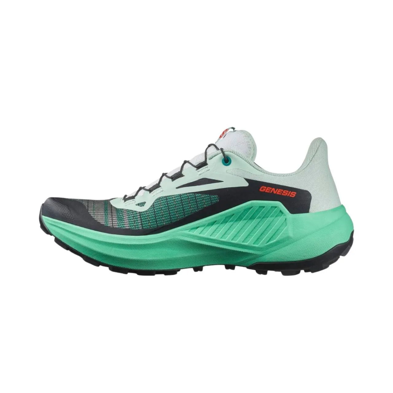 SALOMON GENESIS BAY ET ELECTRIC GREEN Chaussures de trail