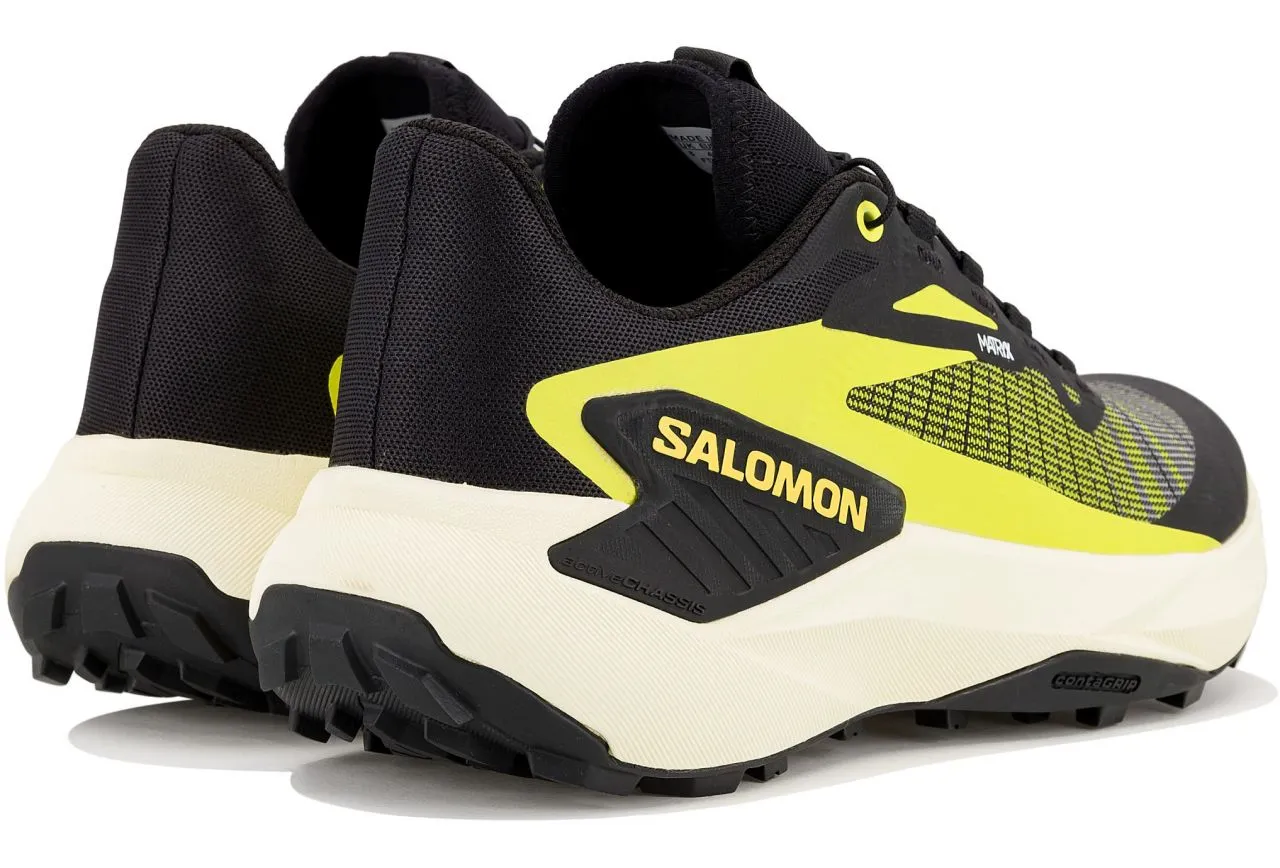 SALOMON GENESIS BLACK ET SULPHUR Chaussures de trail