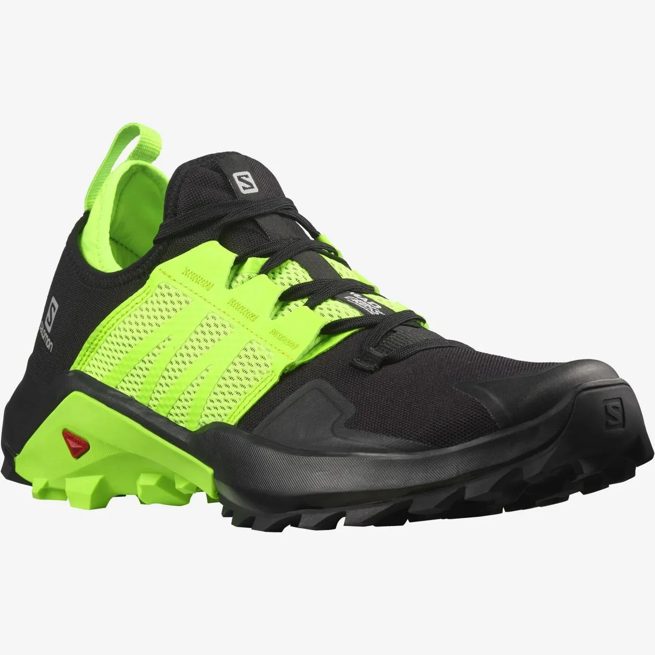 SALOMON MADCROSS NOIRE ET VERTE GECKO Chaussures trail salomon