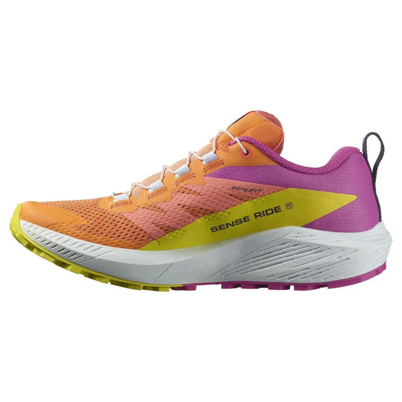 SALOMON SENSE RIDE 5 BIRD OF PARADISE   Chaussures de trail