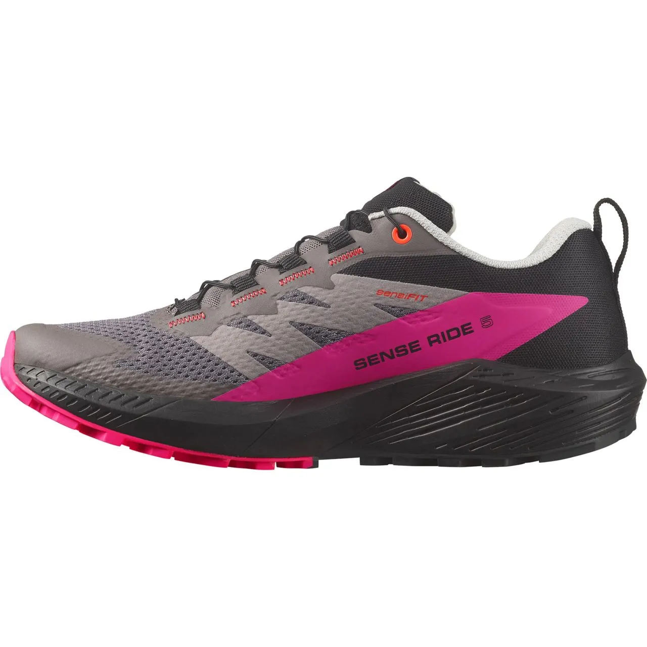 SALOMON SENSE RIDE 5 BLACK ET PINK   Chaussures de trail