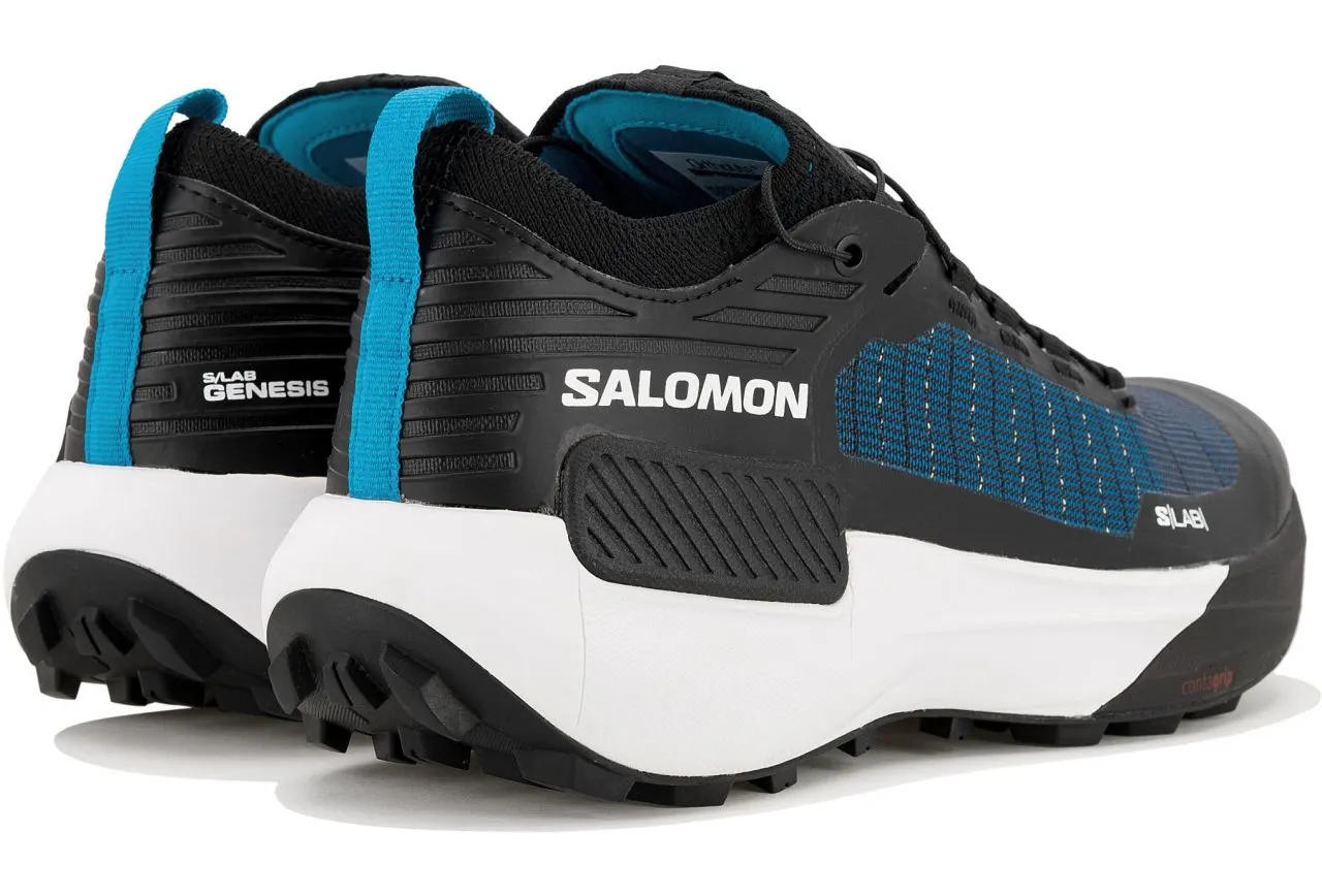 SALOMON S/LAB GENESIS BLACK ET BLUE DANUBE Chaussures de trail