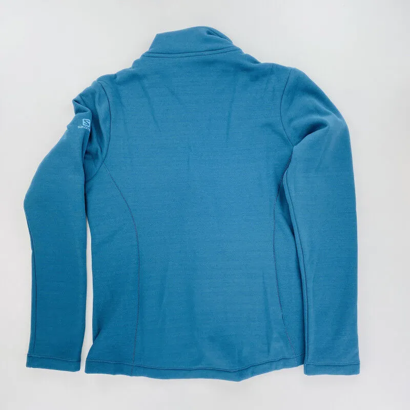 Salomon Sntial Warm Fz Fleece W - Seconde main Polaire femme - Bleu pétrole - L | Hardloop