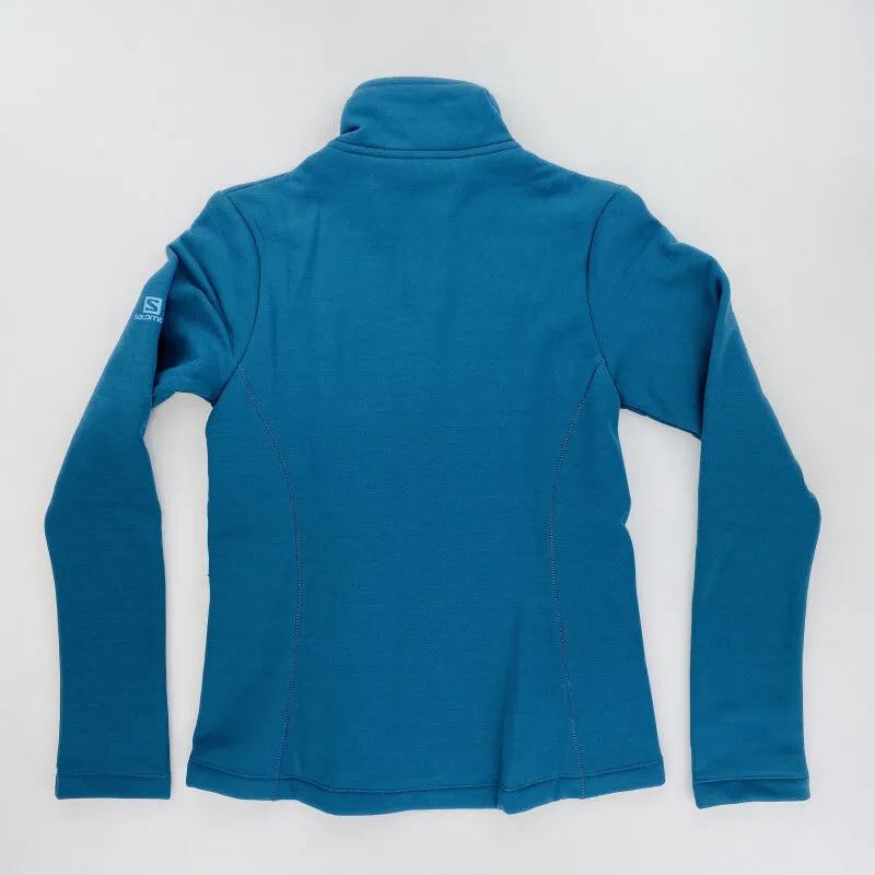 Salomon Sntial Warm Fz Fleece W - Seconde main Polaire femme - Bleu pétrole - S | Hardloop