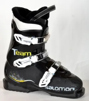 Salomon TEAM T3 black - chaussures de ski d'occasion Junior