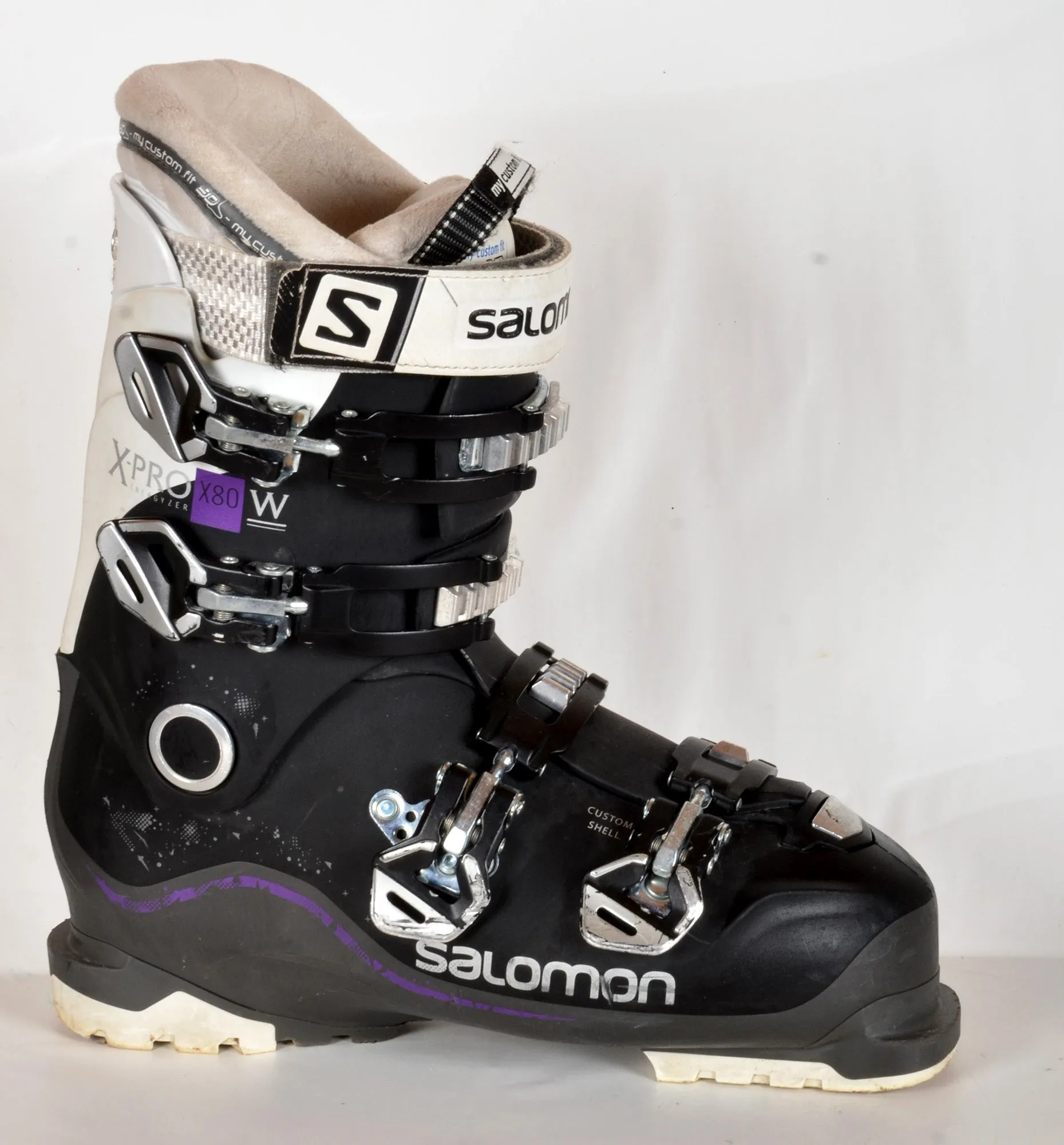 Salomon X PRO 80 W black / purple - Chaussures de ski d'occasion Femme