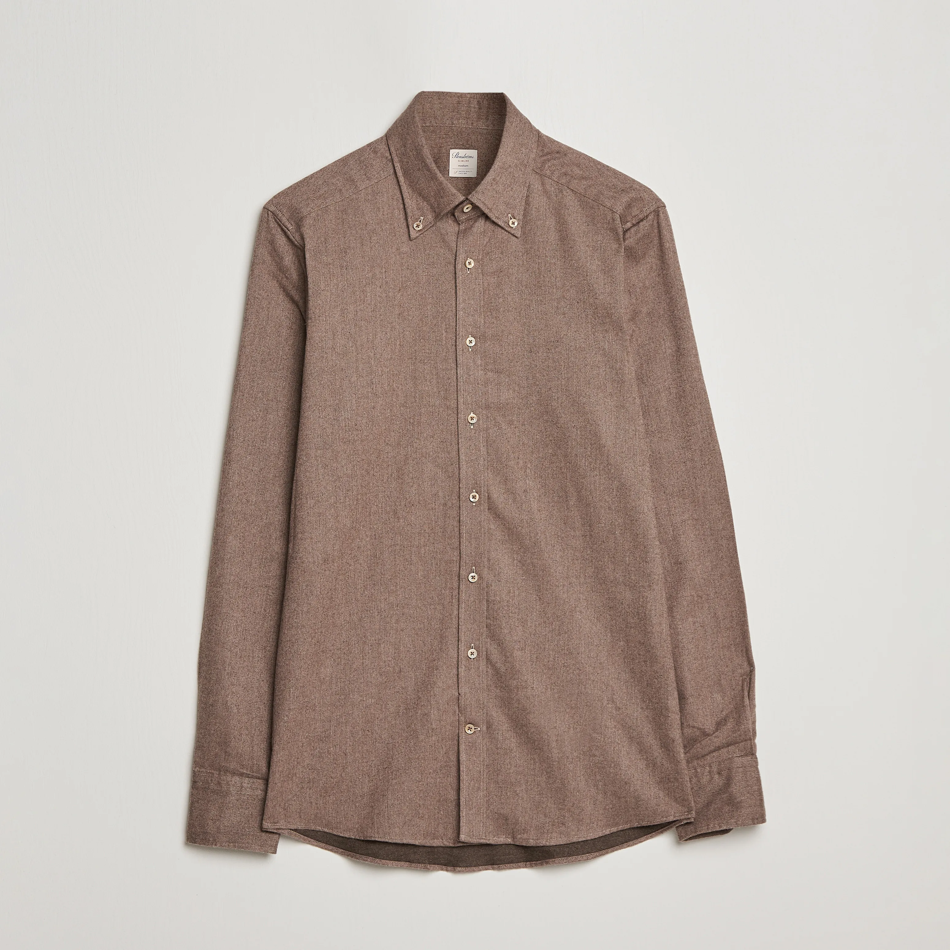 Slimline Flannel Shirt Brown