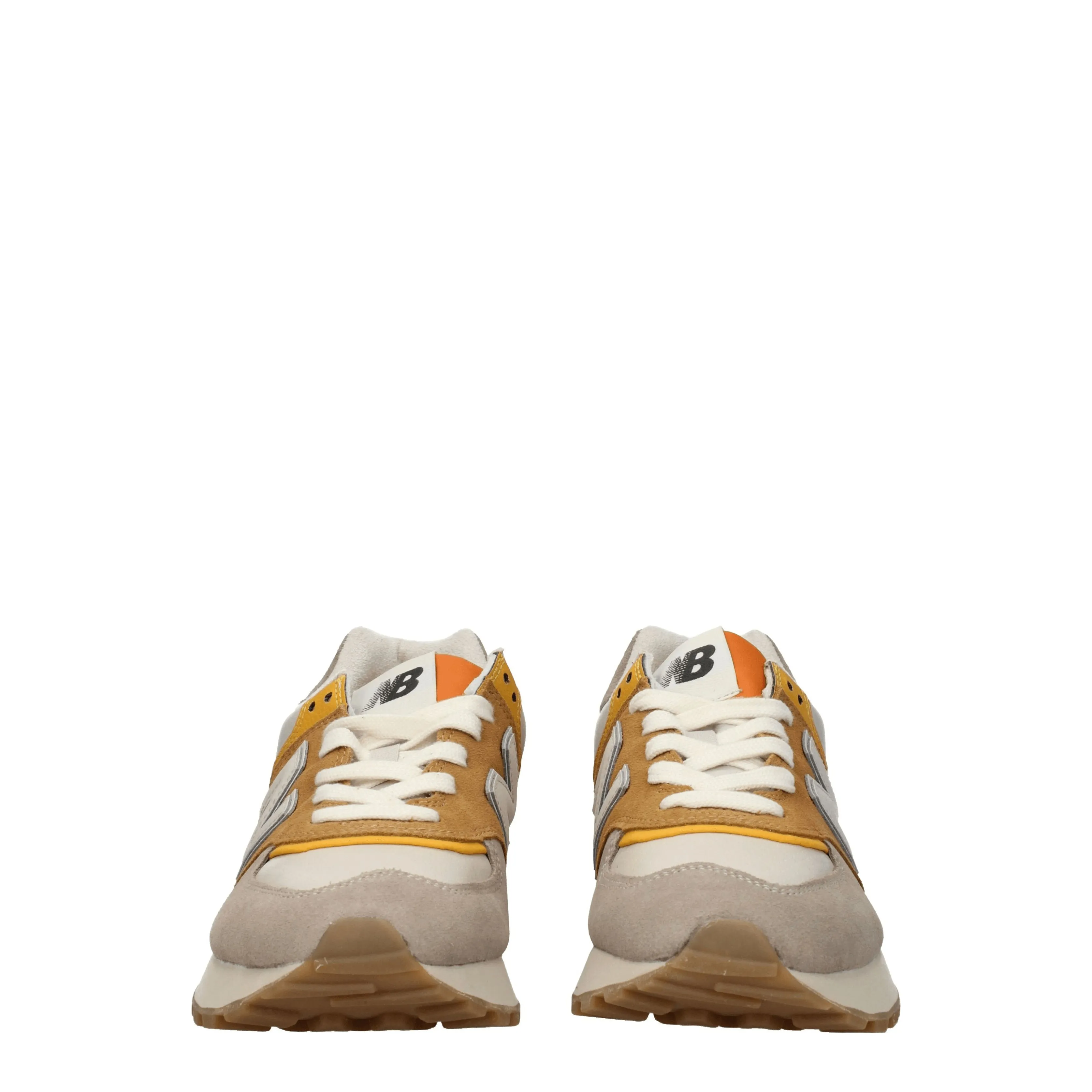 Sneakers de New Balance 574 Mentes Suede Beige / Mustard