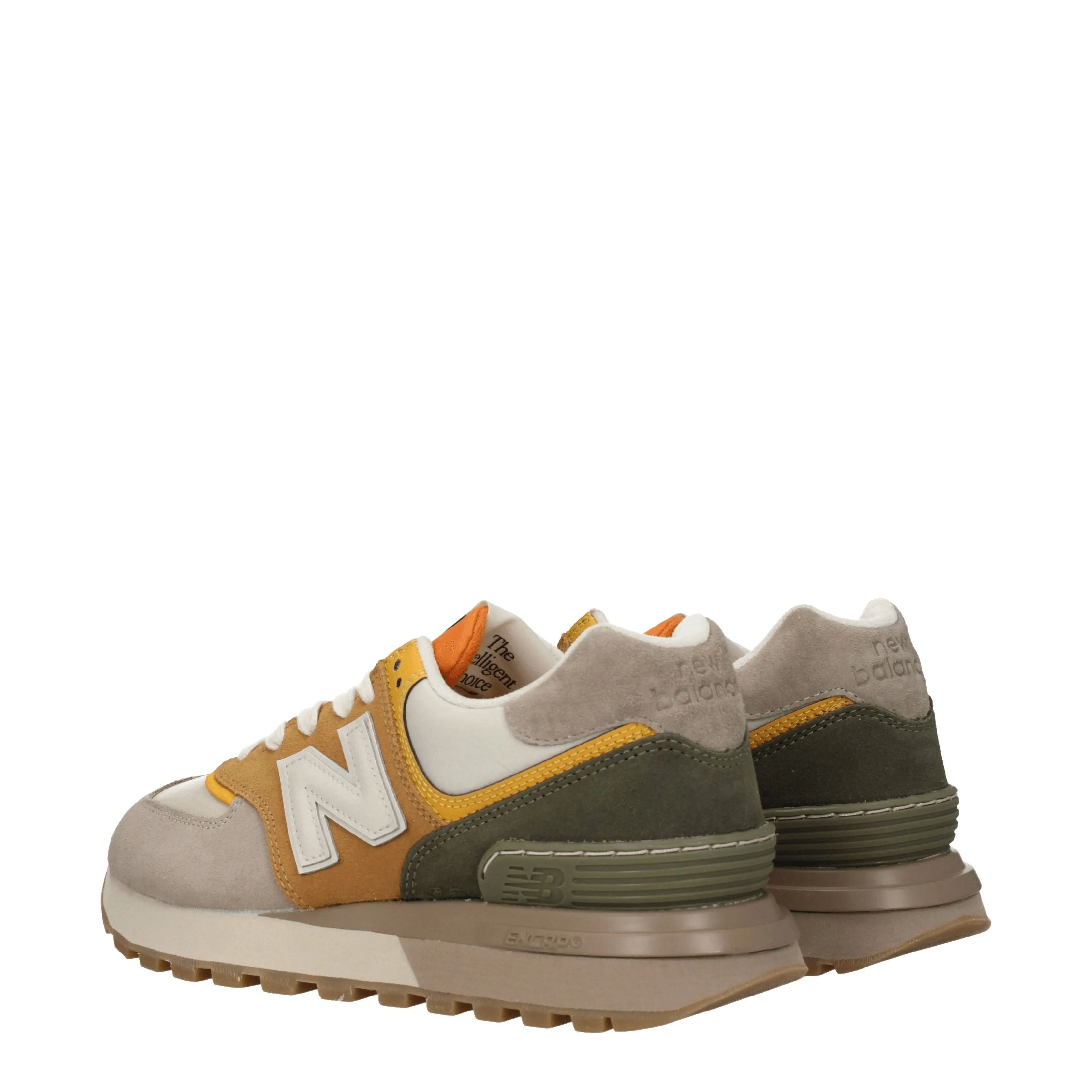 Sneakers de New Balance 574 Mentes Suede Beige / Mustard