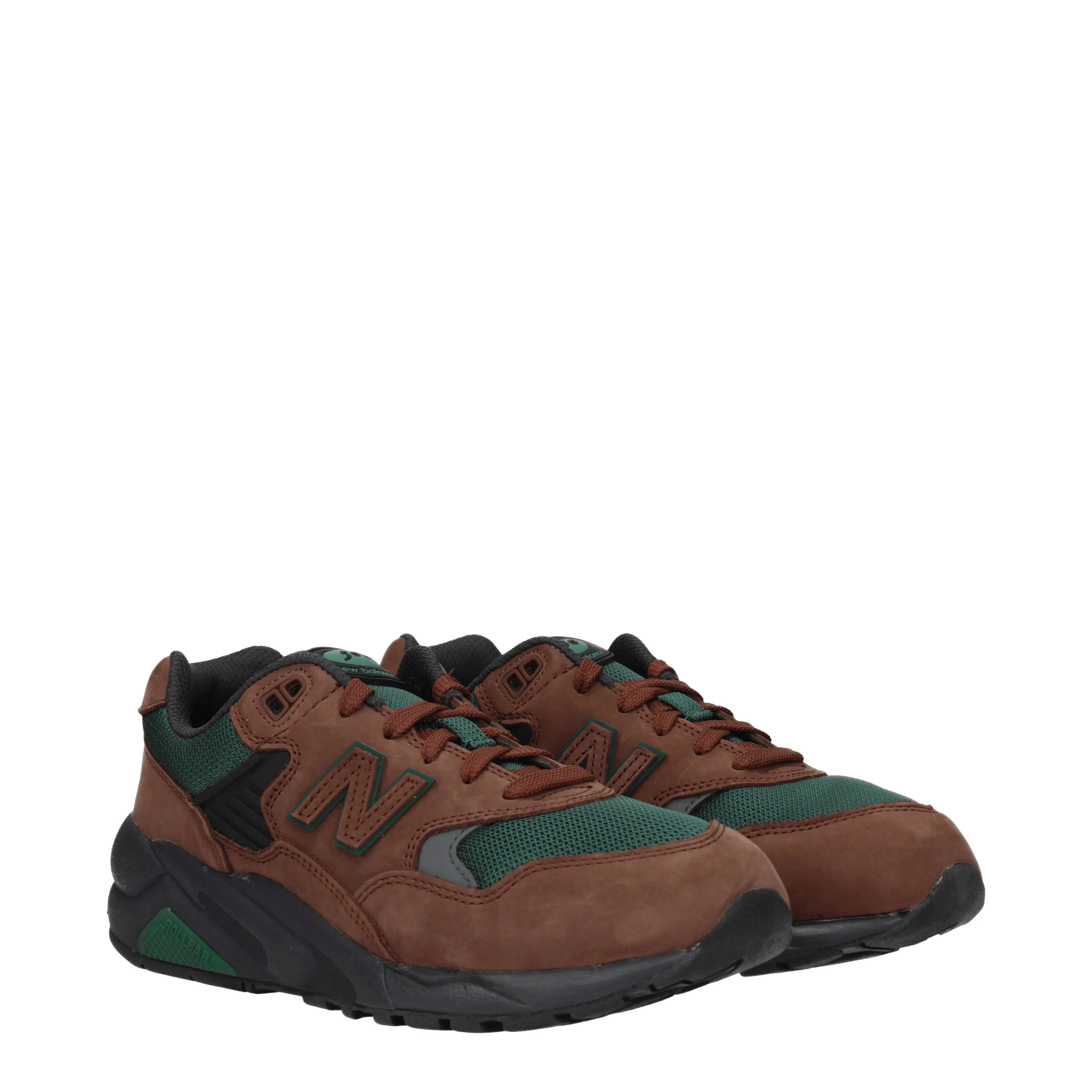 Sneakers de New Balance 580 Mens Suede Brown / Green