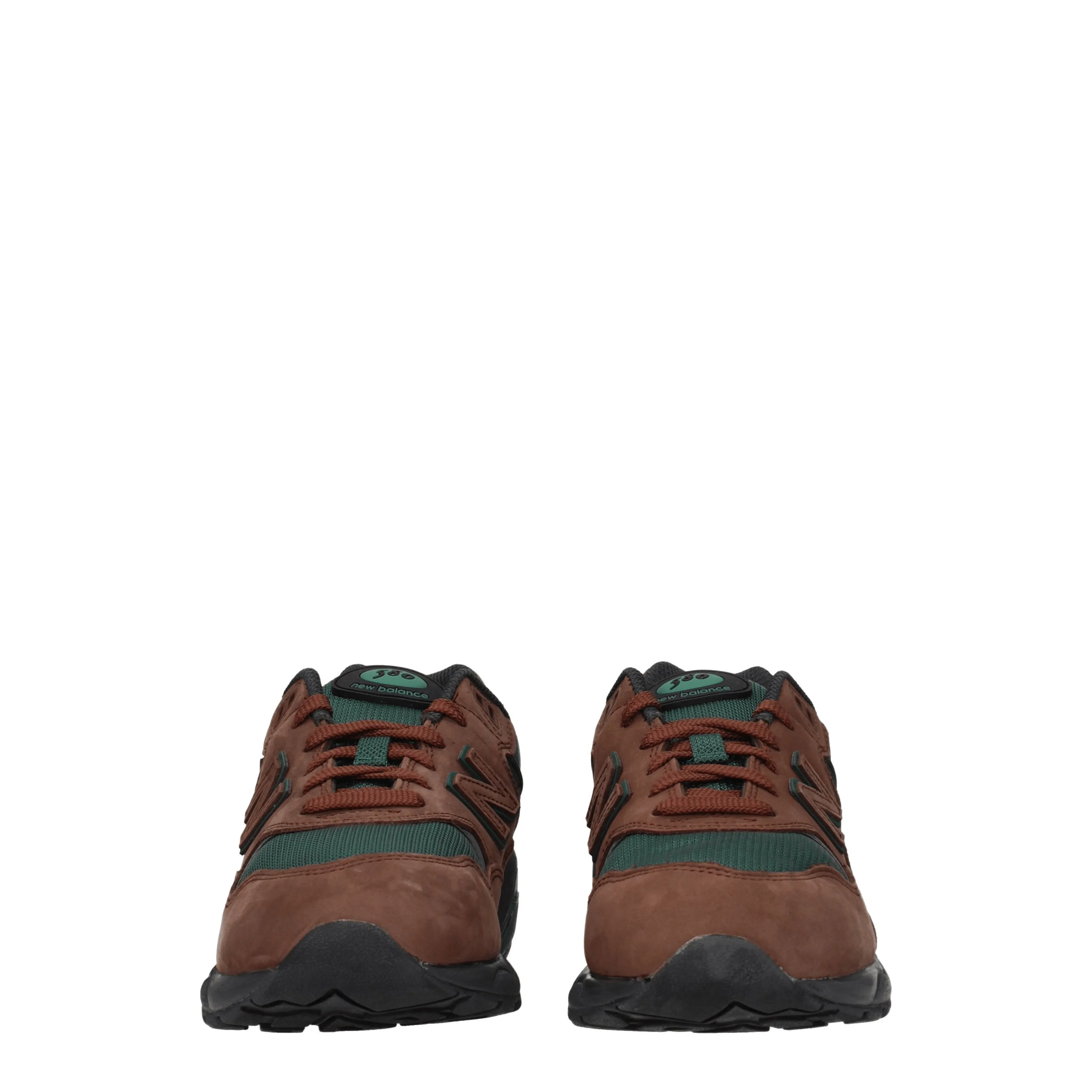 Sneakers de New Balance 580 Mens Suede Brown / Green