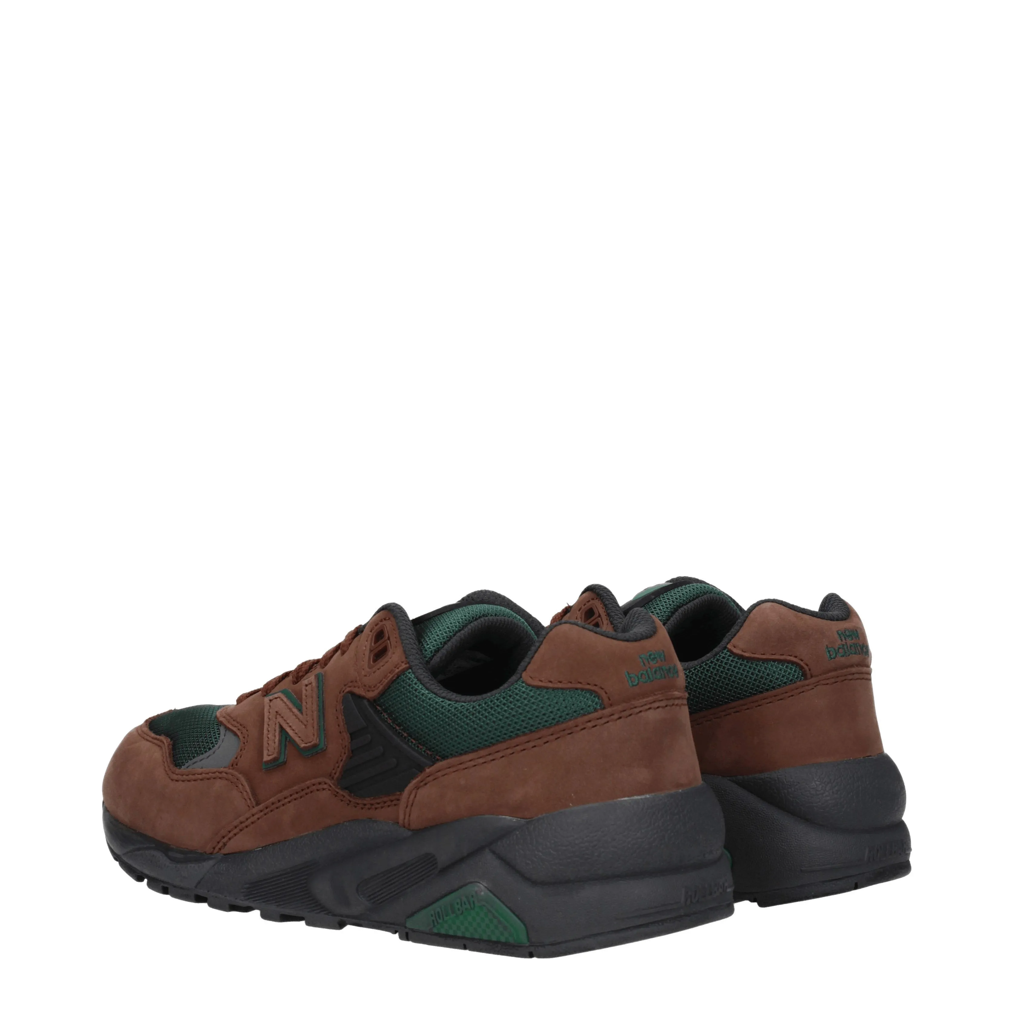 Sneakers de New Balance 580 Mens Suede Brown / Green