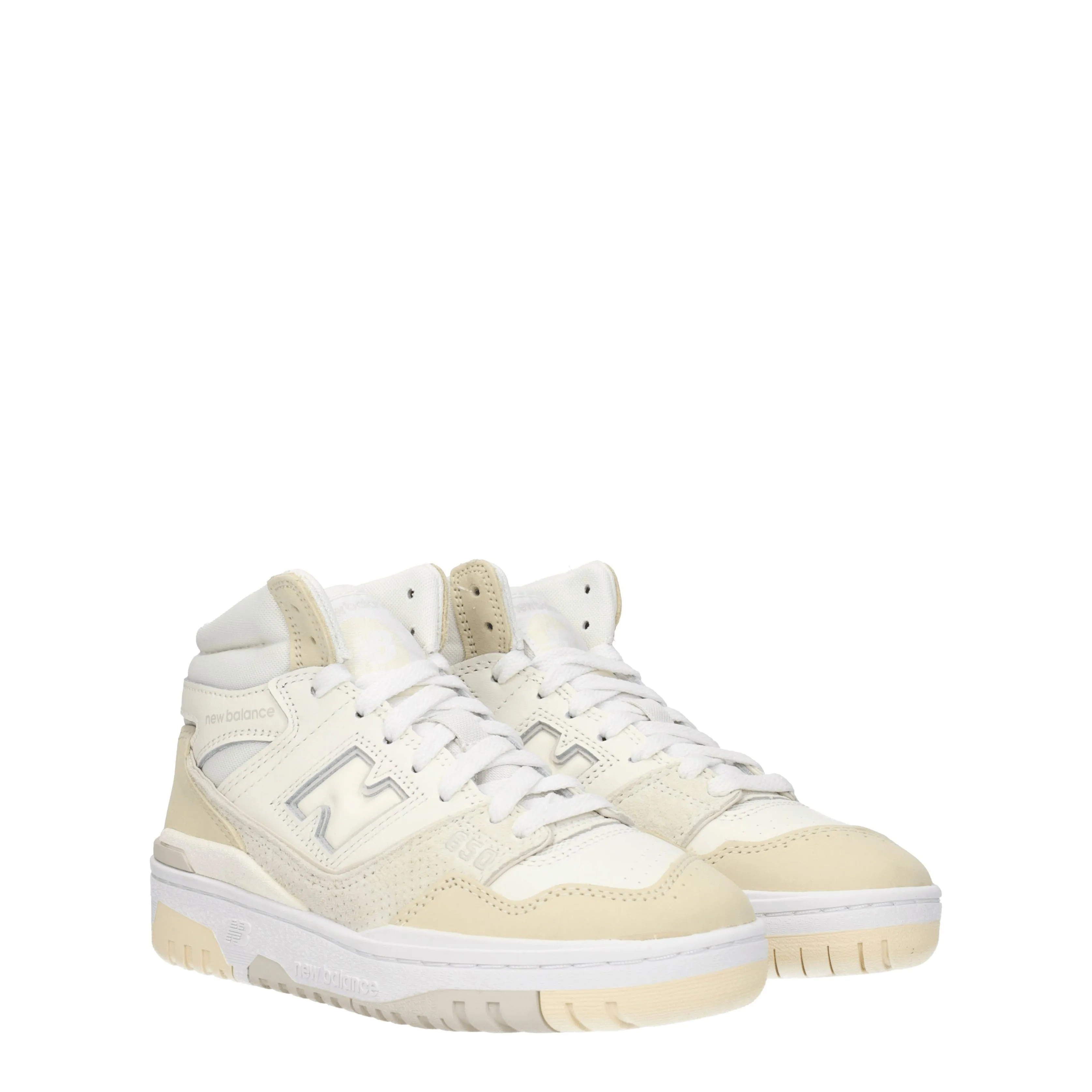 Sneakers de New Balance 650 Femmes en cuir blanc / noix