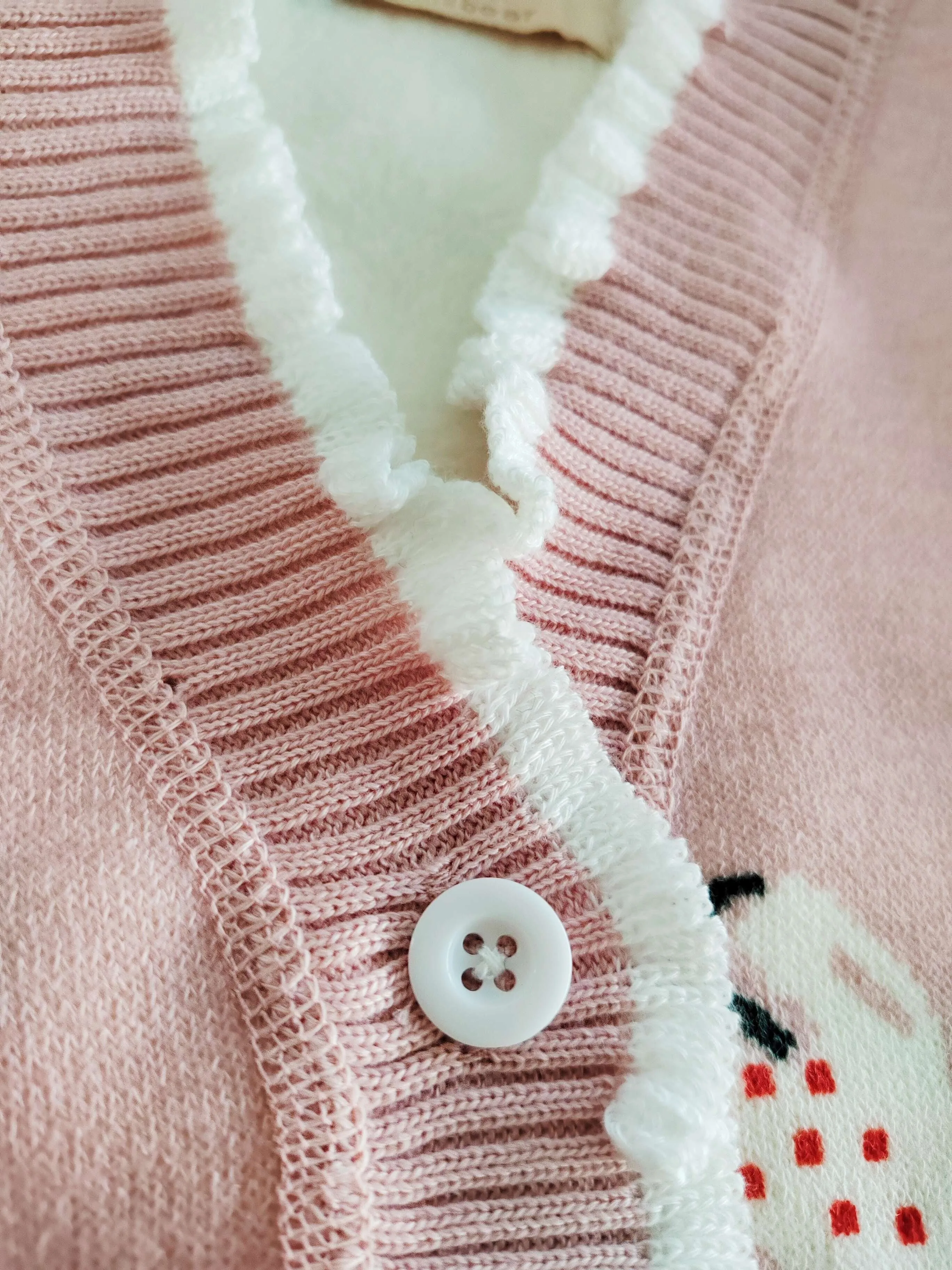 Sophie - Gilet mignon avec motif de fraises pour filles