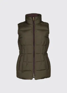 Spiddal Quilted Gilet - Olive