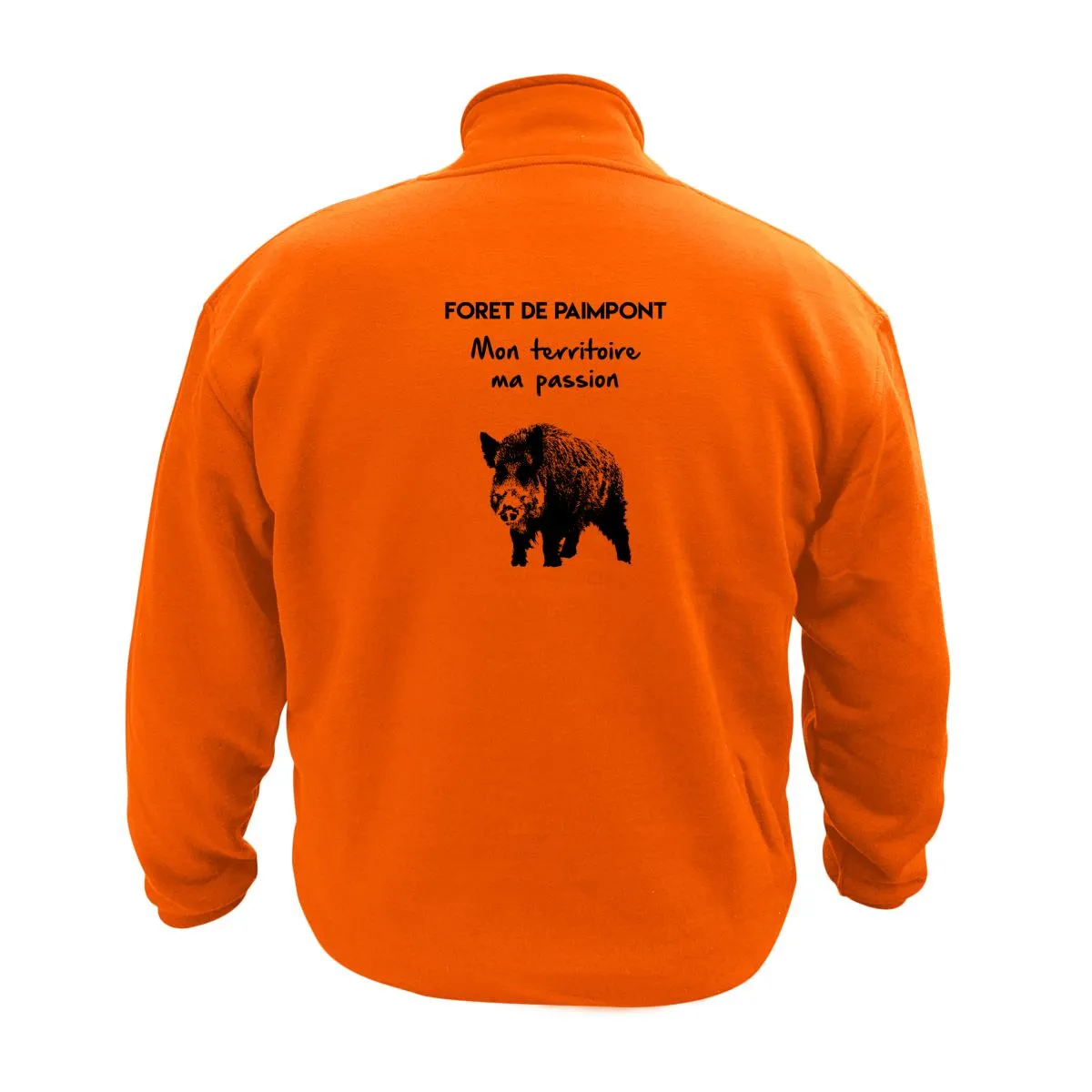 Sweat Chasse personnalisable – Mon territoire ma passion – sanglier