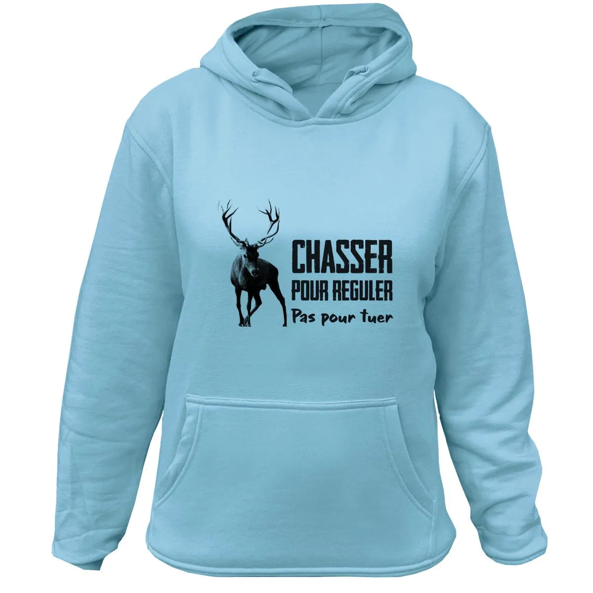 Sweat Chasseresse Cerf – Chasser pour réguler pas pour tuer