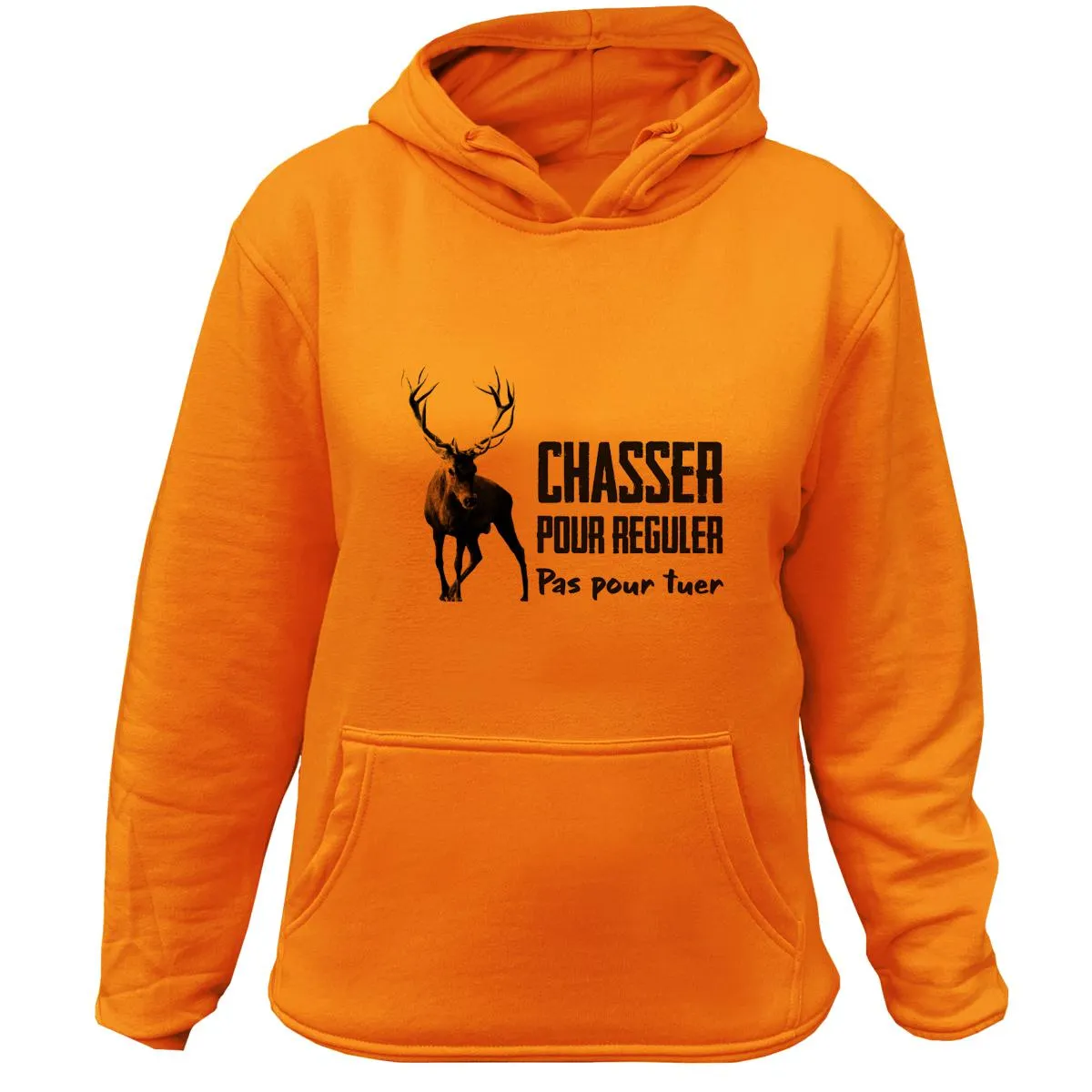 Sweat Chasseresse Cerf – Chasser pour réguler pas pour tuer