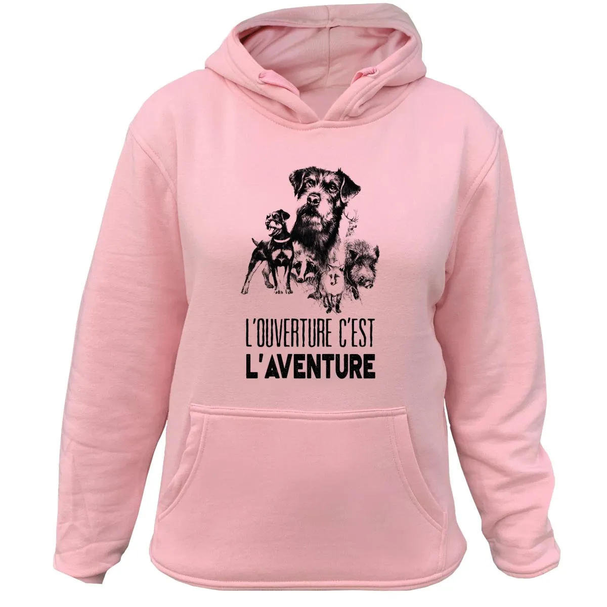 Sweat Chasseresse Jagd Terrier – L’ouverture c’est l’aventure