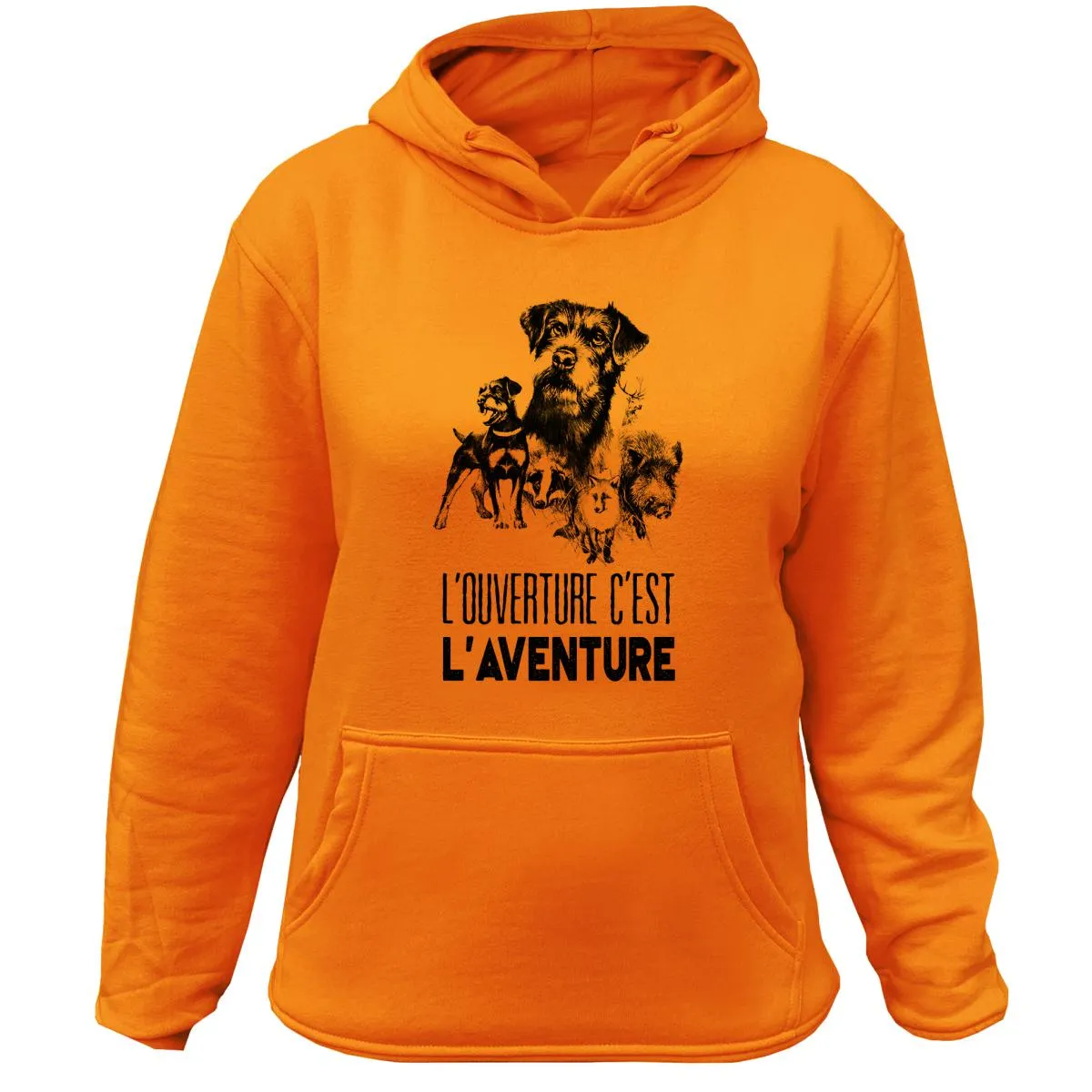 Sweat Chasseresse Jagd Terrier – L’ouverture c’est l’aventure