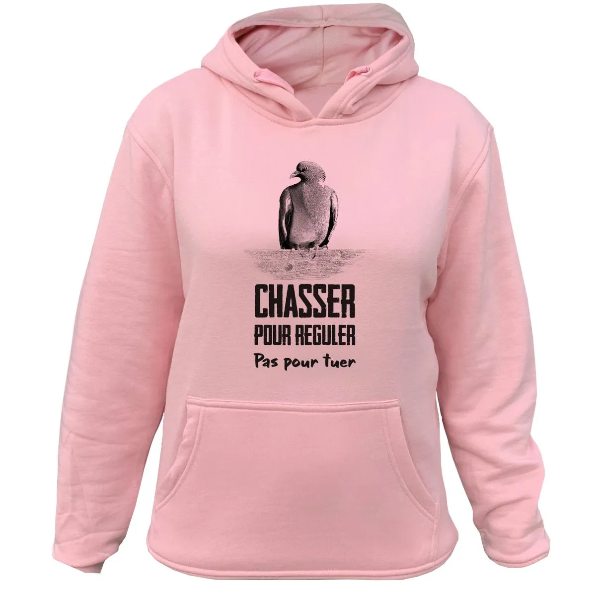 Sweat Chasseresse Palombe – Chasser pour réguler pas pour tuer