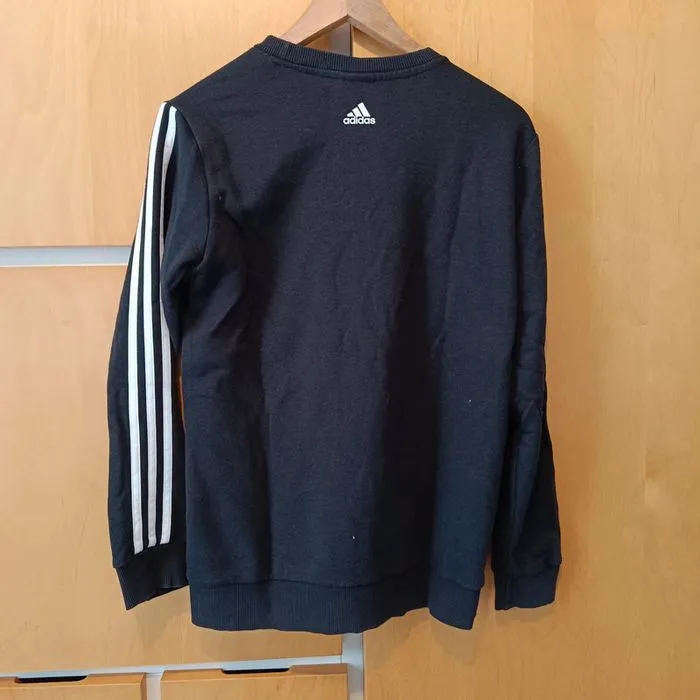 Sweat col rond noir adidas taille 13-14 ans - adidas - 14 ans  | Beebs