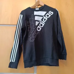 Sweat col rond noir adidas taille 13-14 ans - adidas - 14 ans  | Beebs